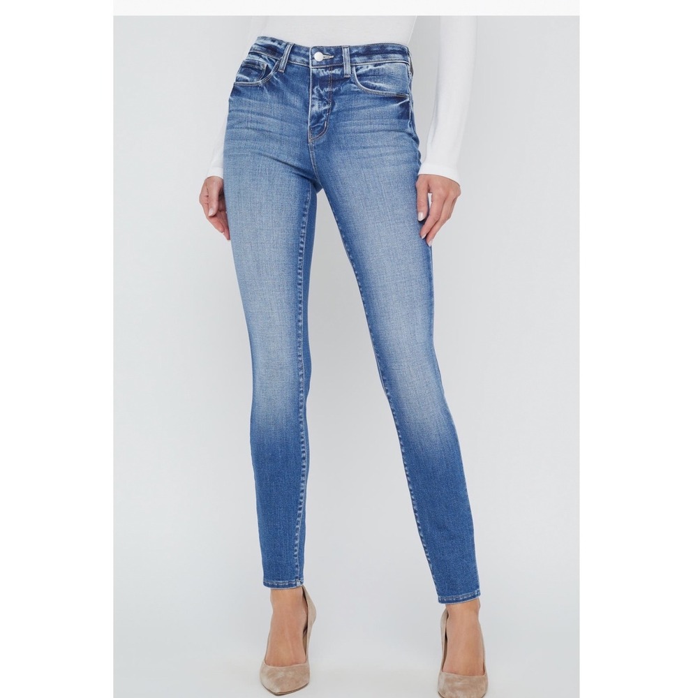 L'agence Skinny Jeans Dover Medium Wash 28